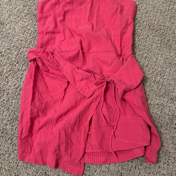 Elegant Pink Strapless Jumpsuit - Picture 1 of 3